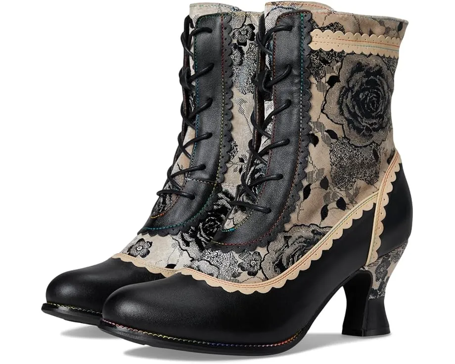 Ботинки Bewitch-Print с цветочным принтом и каблуком 7 см