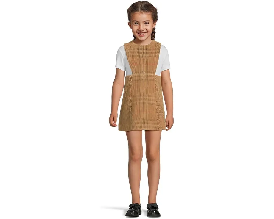 Платье Burberry Kids Halima Corduroy Check из вельвета с клеткой