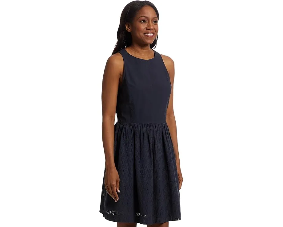 Мини-платье Lilla P с высоким воротником и ажурной юбкой