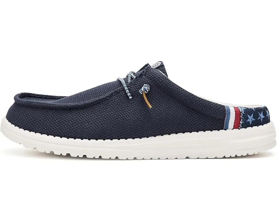Слипоны Wally Slip Americana от Hey Dude с технологией Flex & Fold