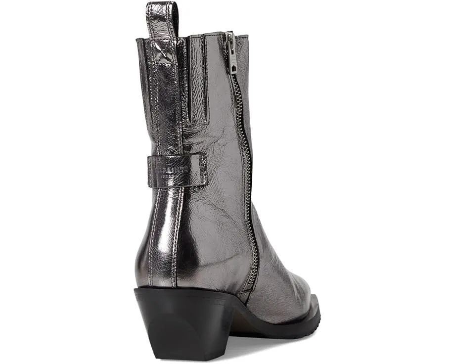 Ботинки AllSaints Bazely с острым носком и молнией на мягком кожаном верхе