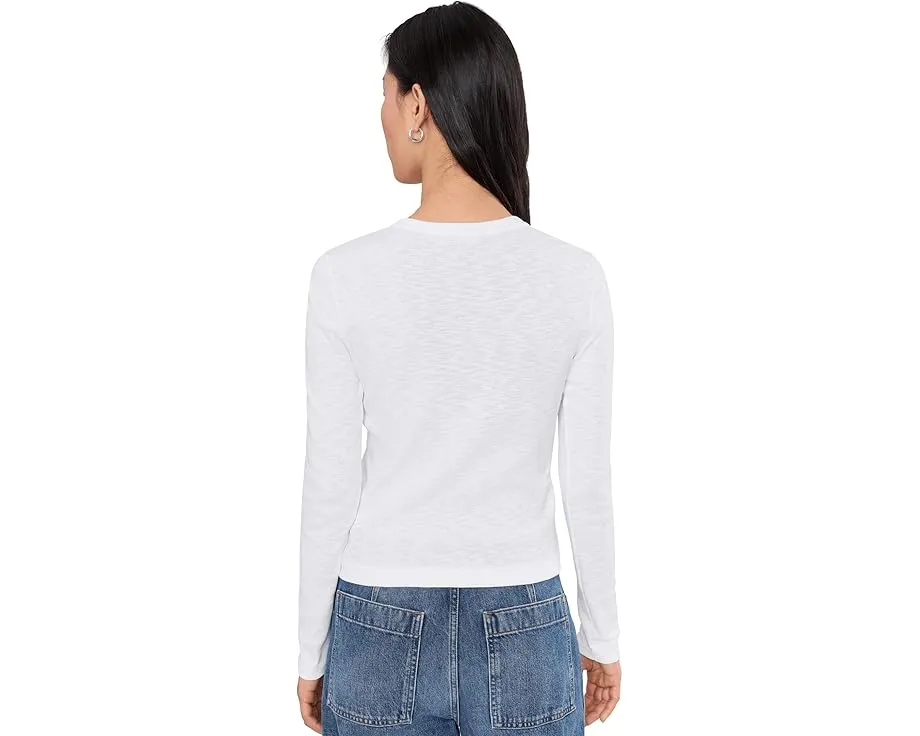 Lilla P Кардиган с V-вырезом на кнопках из рубчатого слаба укороченного кроя