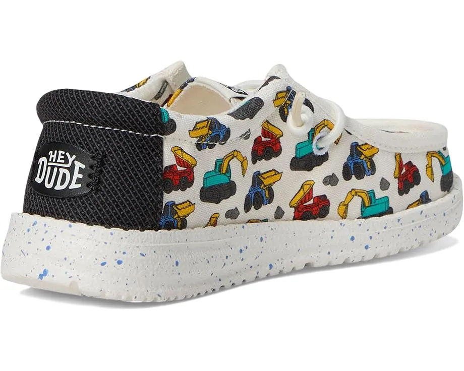 Детские кеды Hey Dude Wally Trucks для малышей с память формы и верхом из хлопка