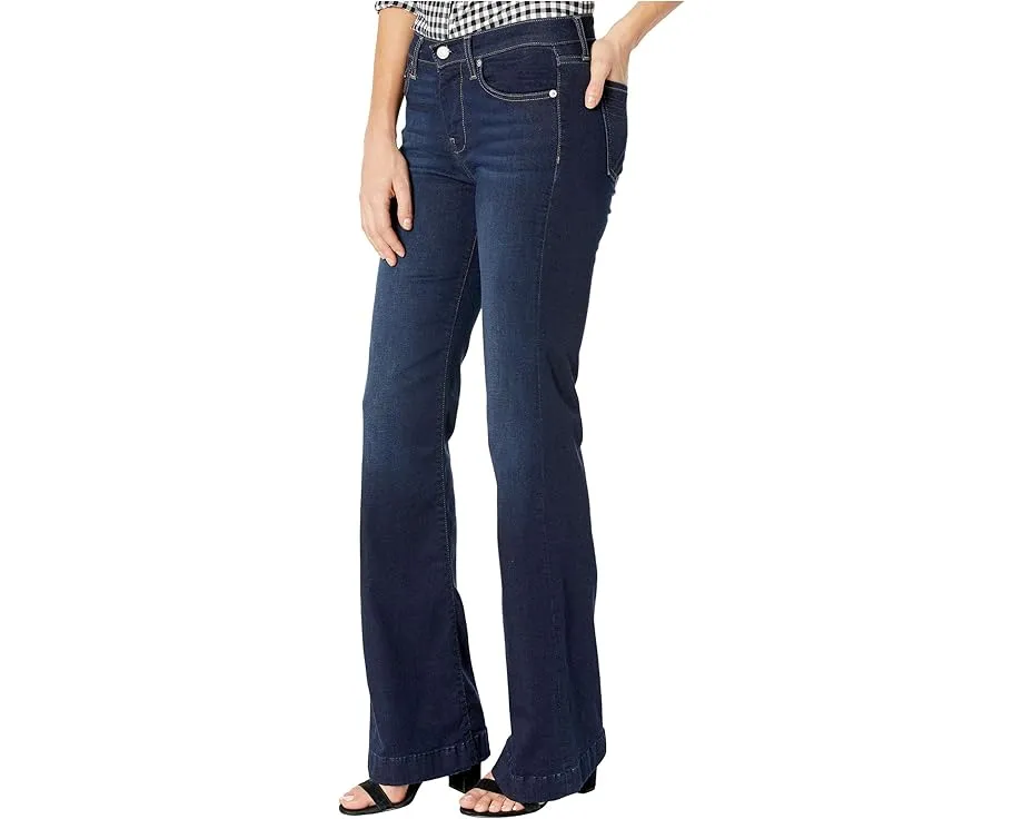 Женские джинсы 7 For All Mankind Tailorless Dojo с укороченной длиной и эффектом поношенности