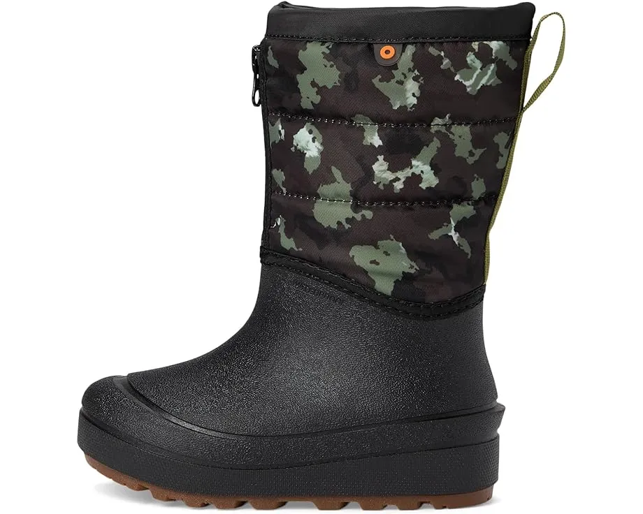 Детские зимние сапоги Bogs Snow Shell Zip Camo Texture с молнией и утеплением