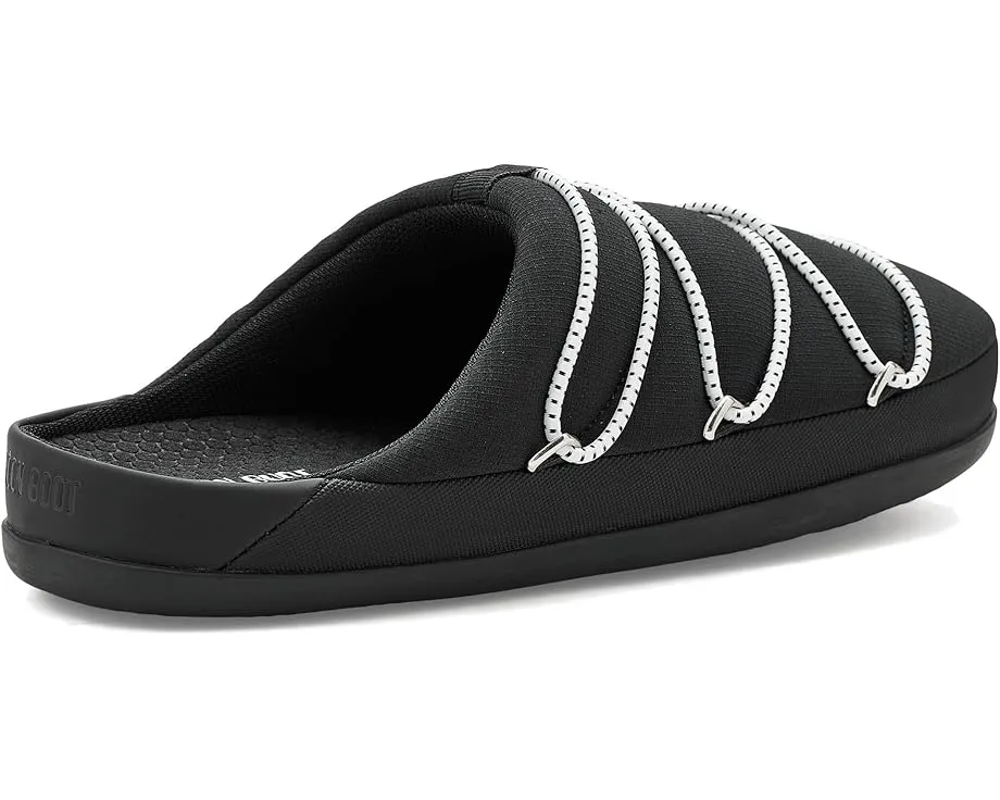 MOON BOOT Soft Slipper мягкие тапочки с гладкой кожей и удобной стелькой