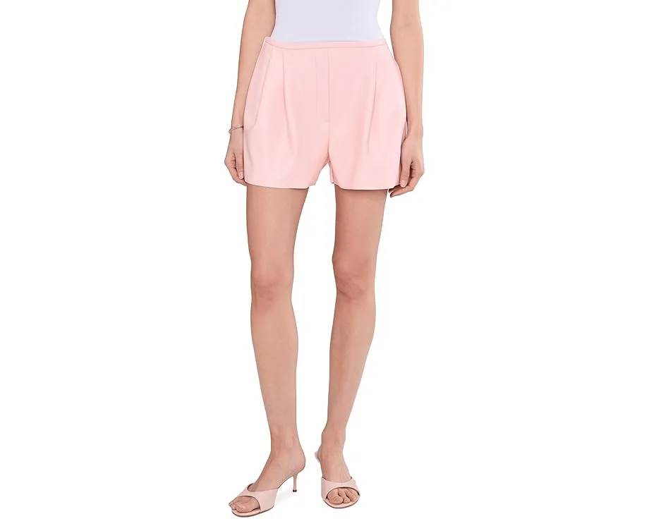 Шорты Norma Kamali с защипами и клетчатым принтом