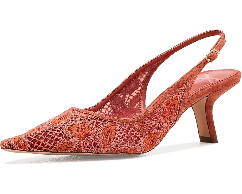 Sam Edelman Туфли Bianka Sling Mesh с камнями и регулируемой застежкой