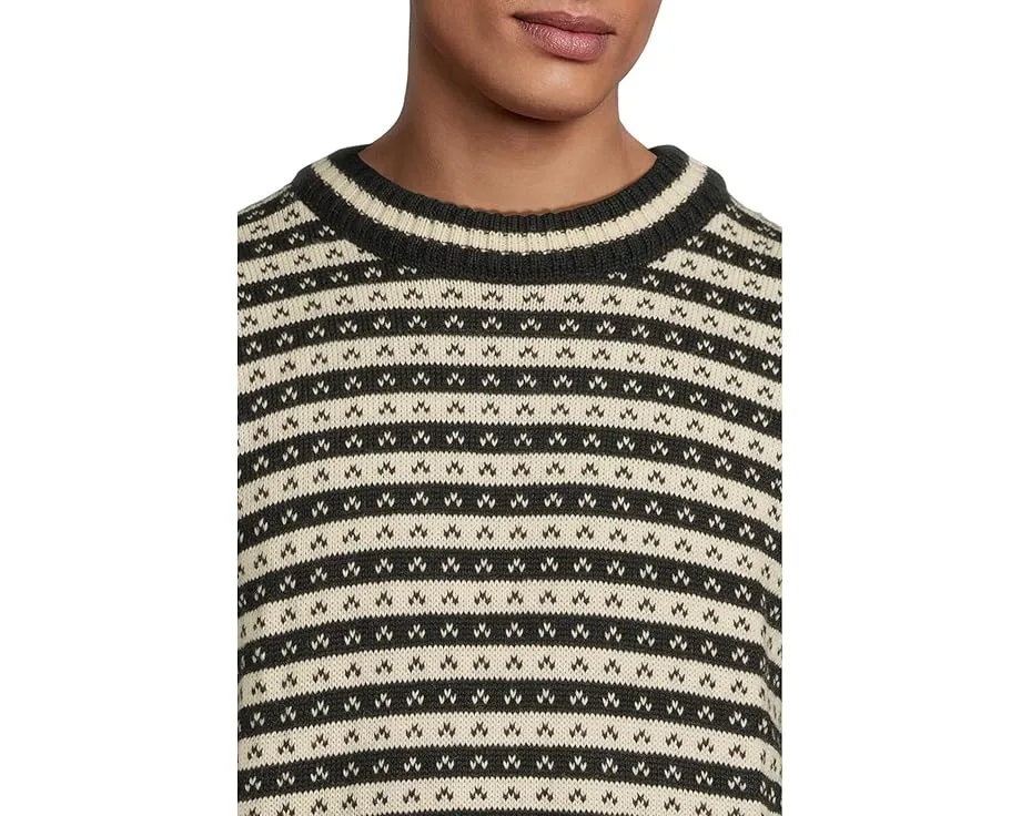 Унисекс свитер Skipsleia с полосатым узором и классическим воротником