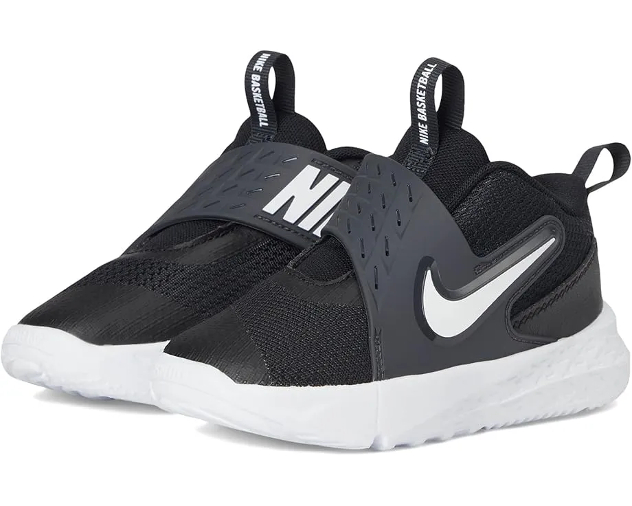Детские баскетбольные кроссовки Nike Team Hustle D 12 с системой застежки на липучке