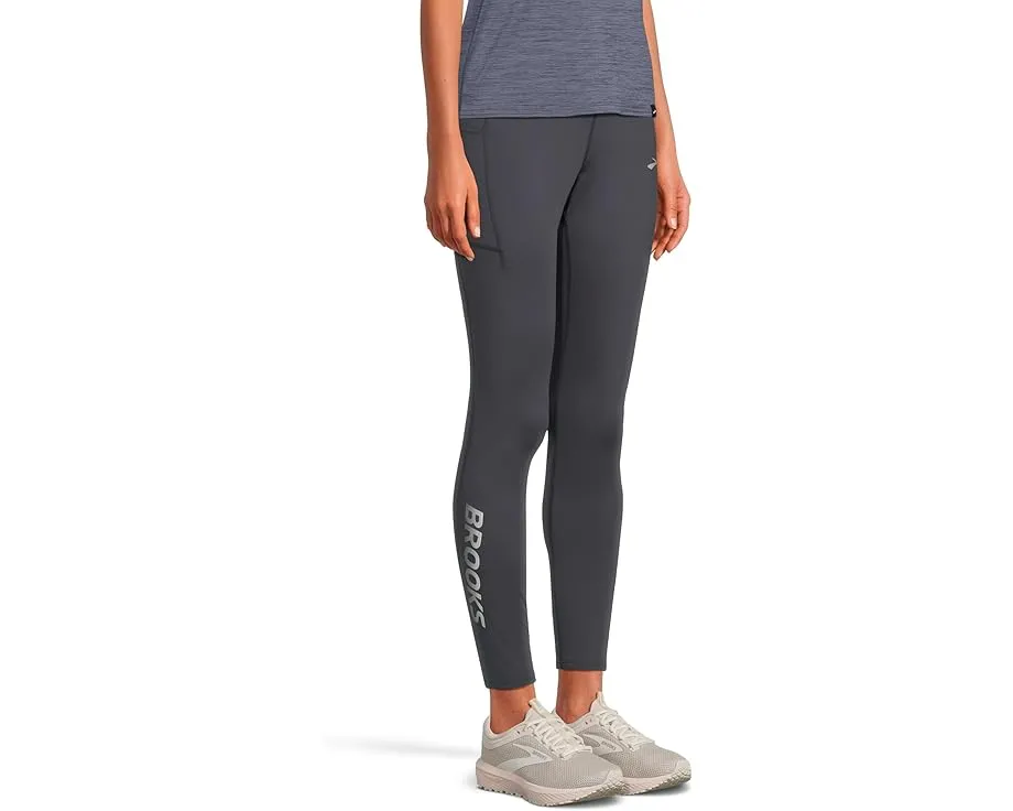 Термолеггинсы Brooks Momentum Thermal Tight 2.0 с полукомпрессионной посадкой и карманами