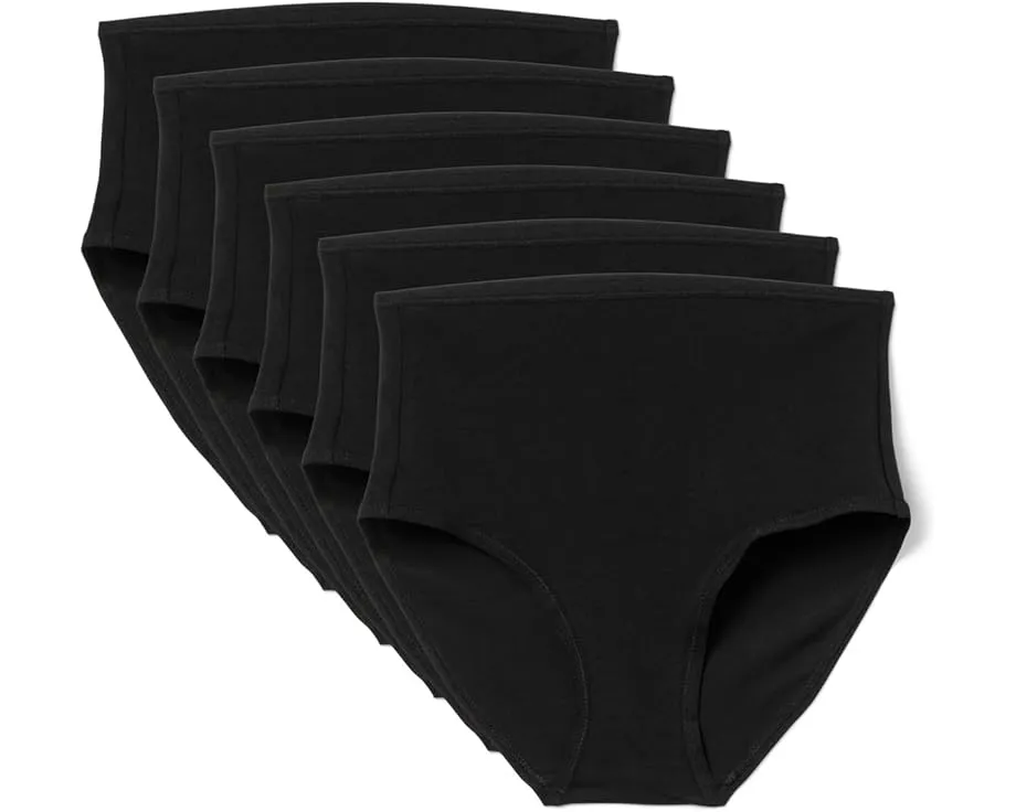 Комплект из 6 трусов PACT High Cut Brief с высокой посадкой из органического хлопка