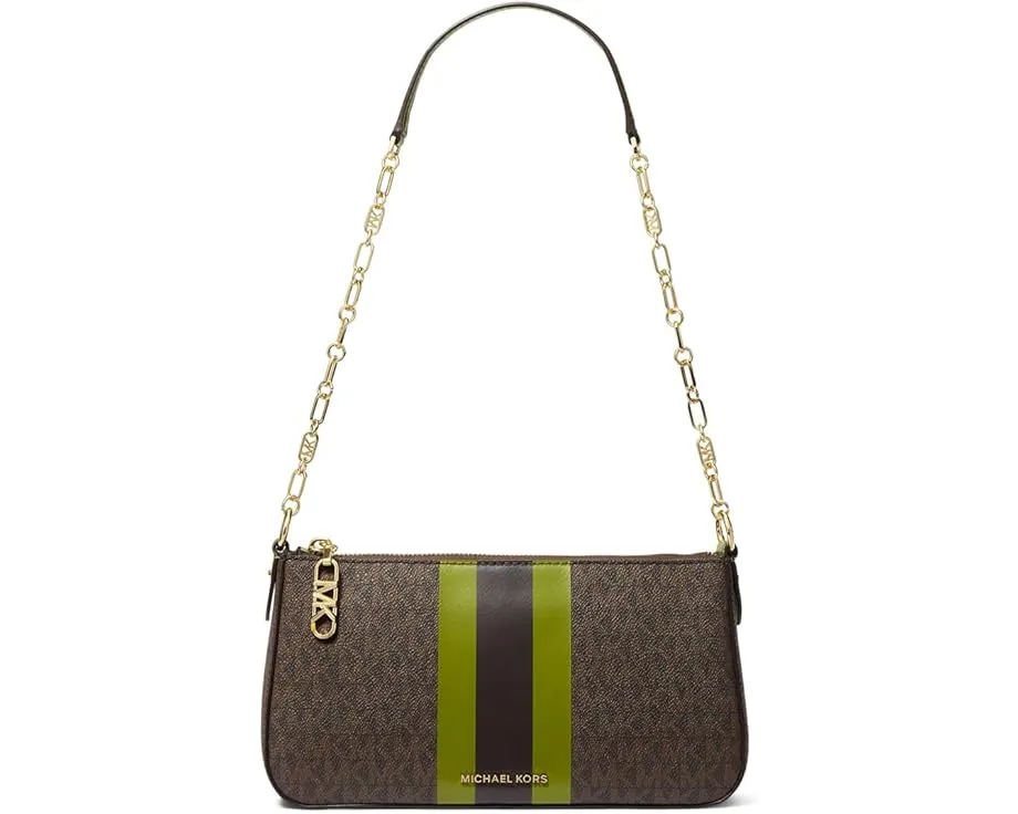 Клатч MICHAEL Michael Kors Empire Medium Chain с цепочкой и стразами