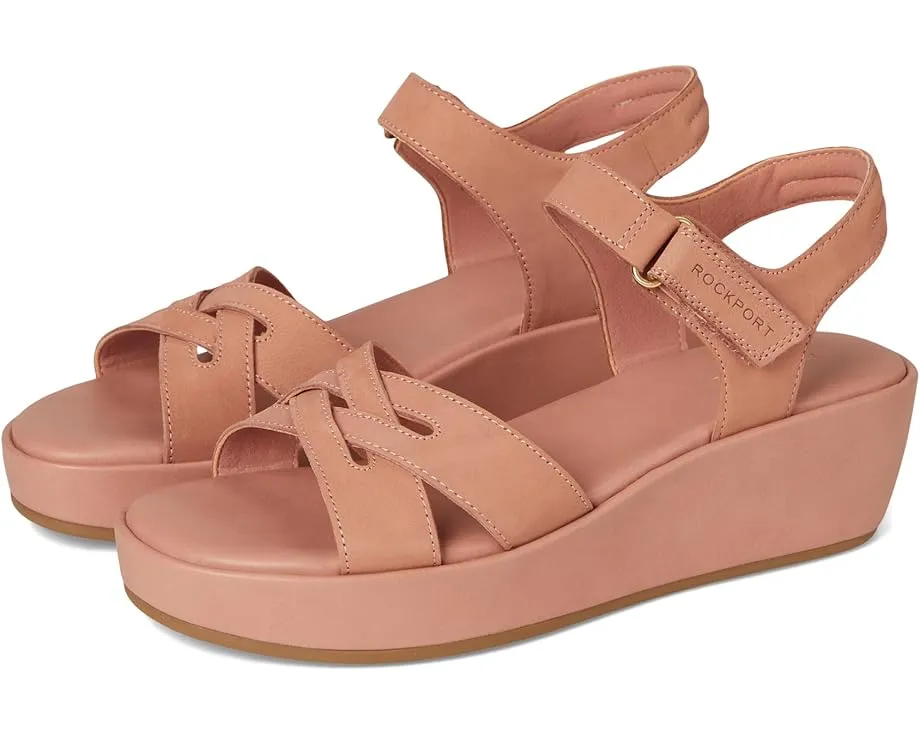 Сандалии-танкетки Rockport Amira с перекрестными ремешками и технологией truTECH