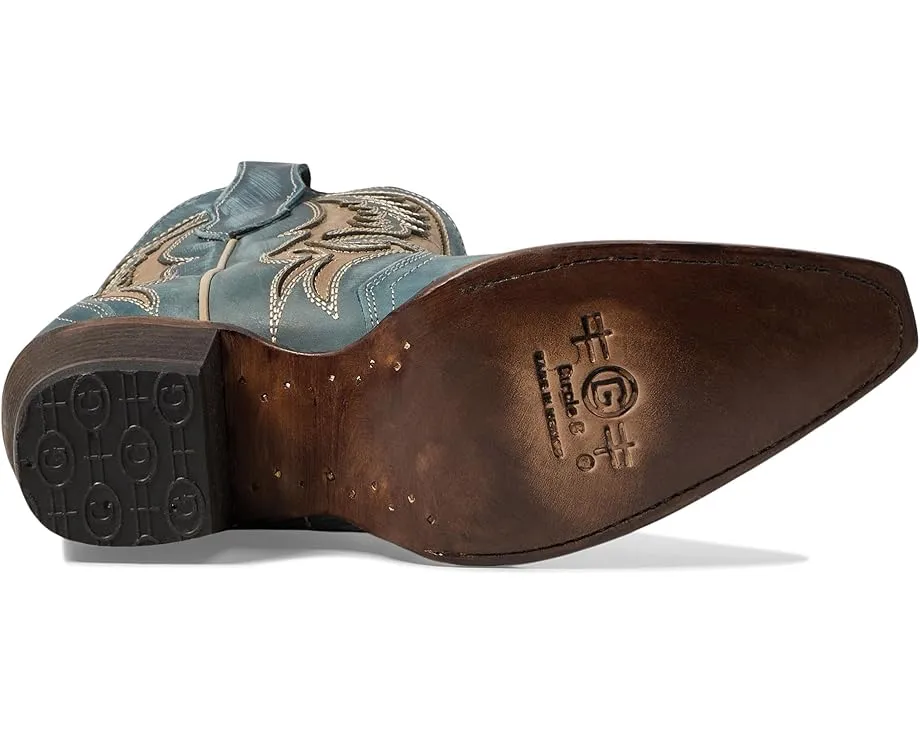 Сапоги Corral L6089 до щиколотки с вышивкой и кубинским каблуком