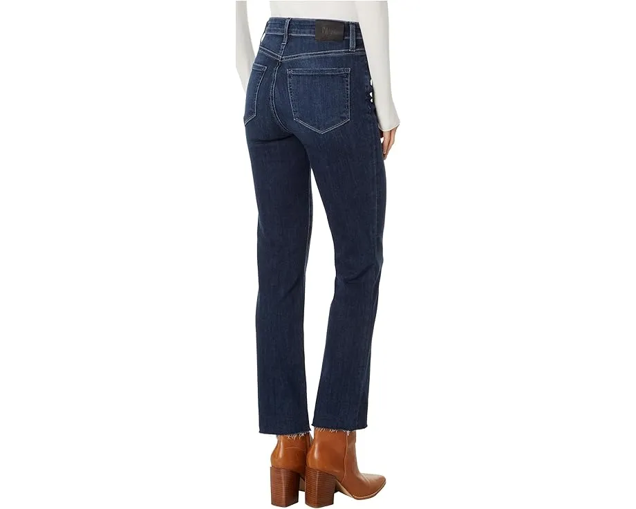 Джинсы Paige Cindy Raw Hem в темной стирке Shipwreck с необработанным краем