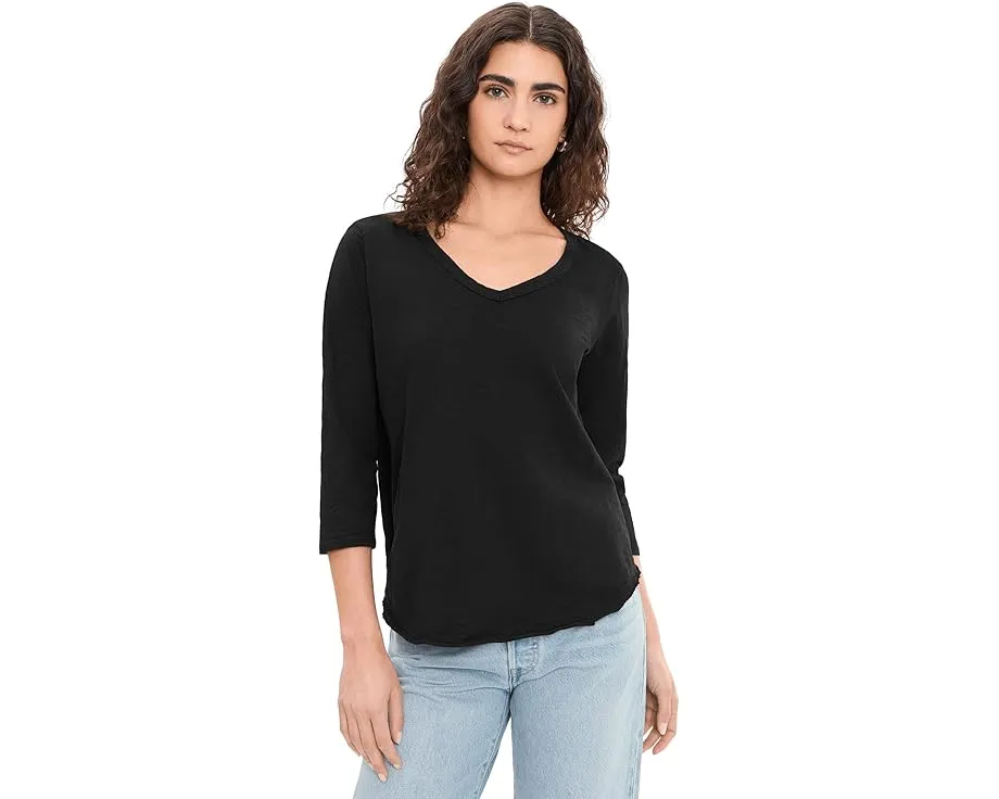 Футболка Mod-o-doc с V-образным вырезом и асимметричным подолом