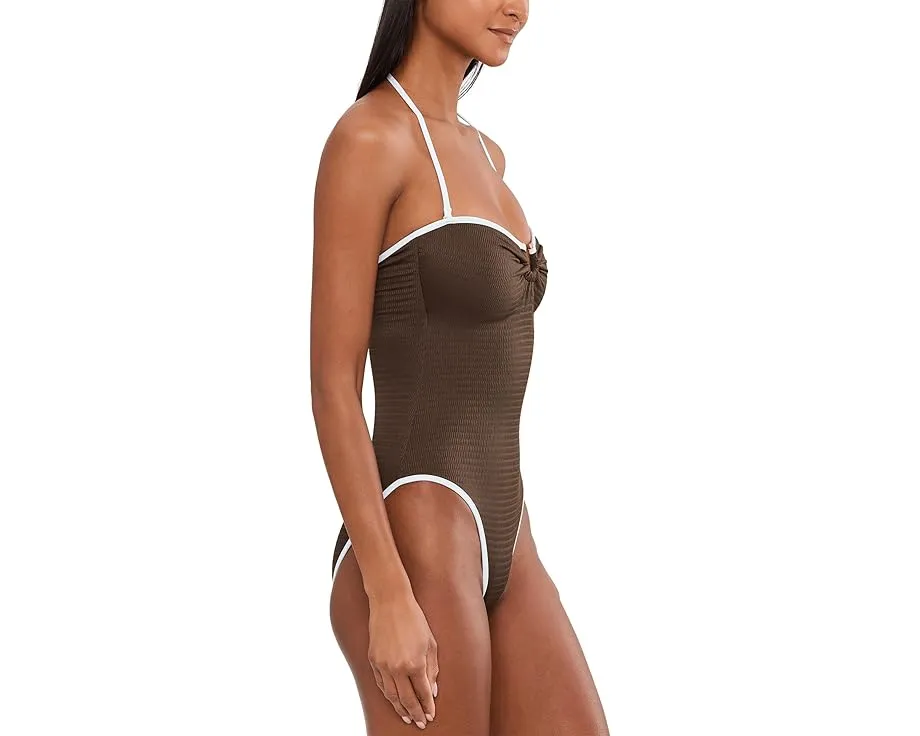 Купальник цельный Beach Bound бандо с кольцом от Seafolly на полочке