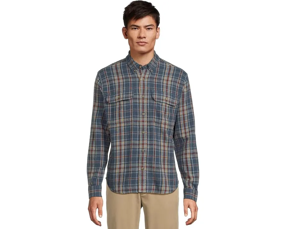 L.L.Bean Рубашка 1913 Field Flannel в клетку с карманами и слегка приталенным кроем
