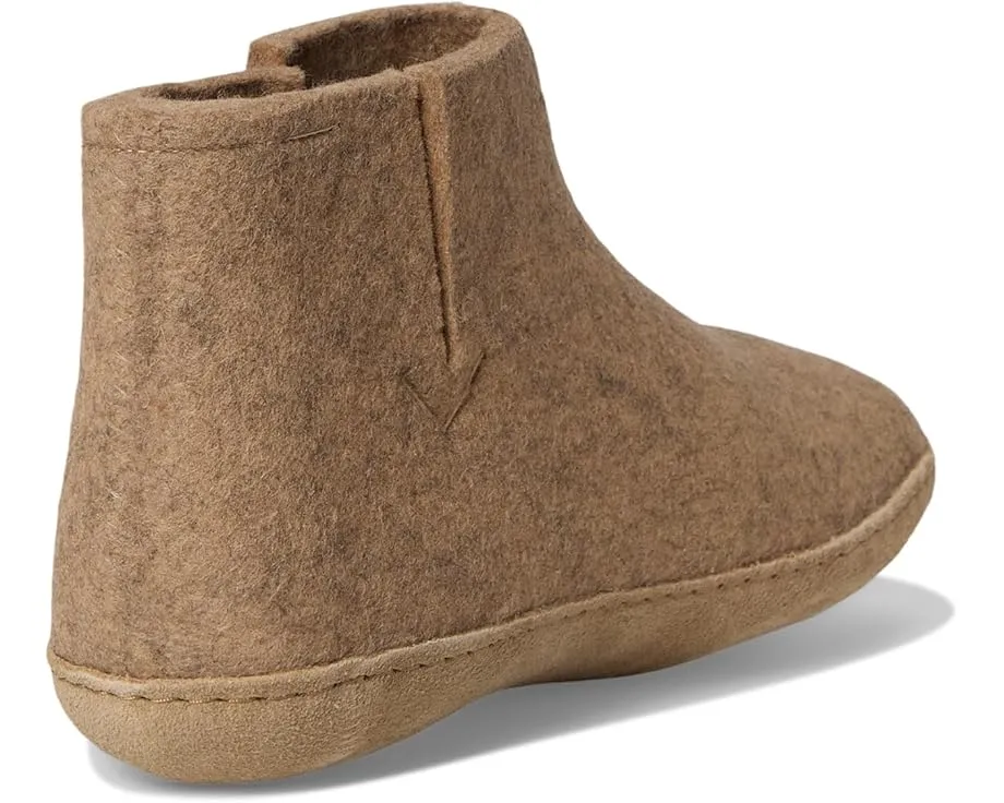 Домашние сапожки Glerups из шерсти с кожаной подошвой