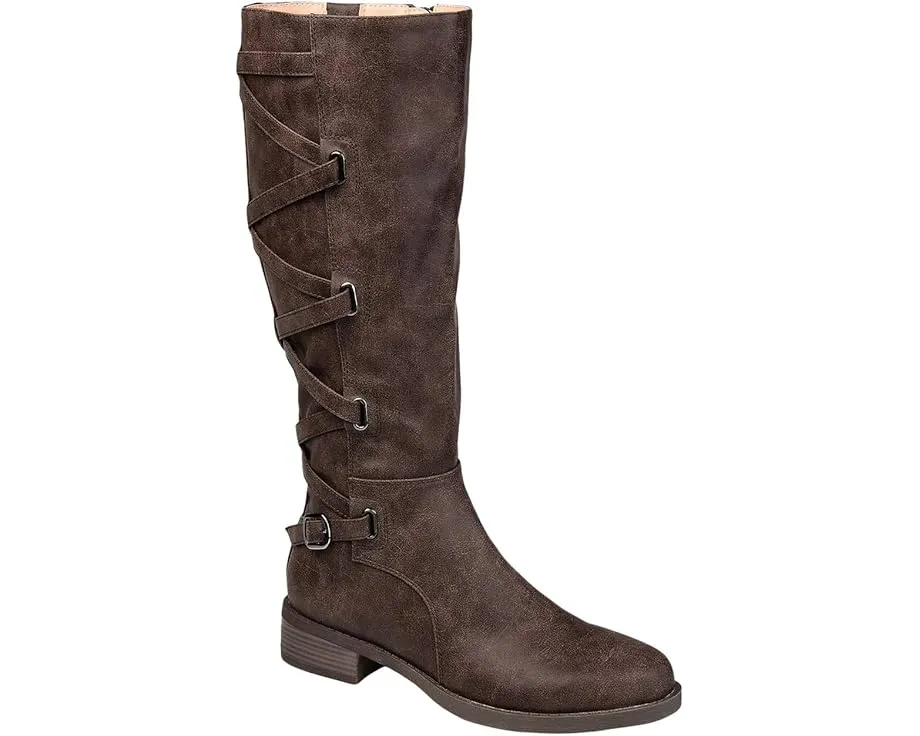 Ботинки Journee Collection Carly с зигзагообразной шнуровкой и низким каблуком