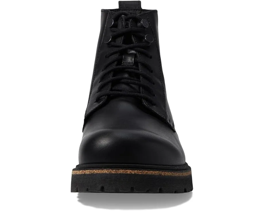 Ботинки Birkenstock Highwood Mid на шнуровке из кожи с синей стелькой