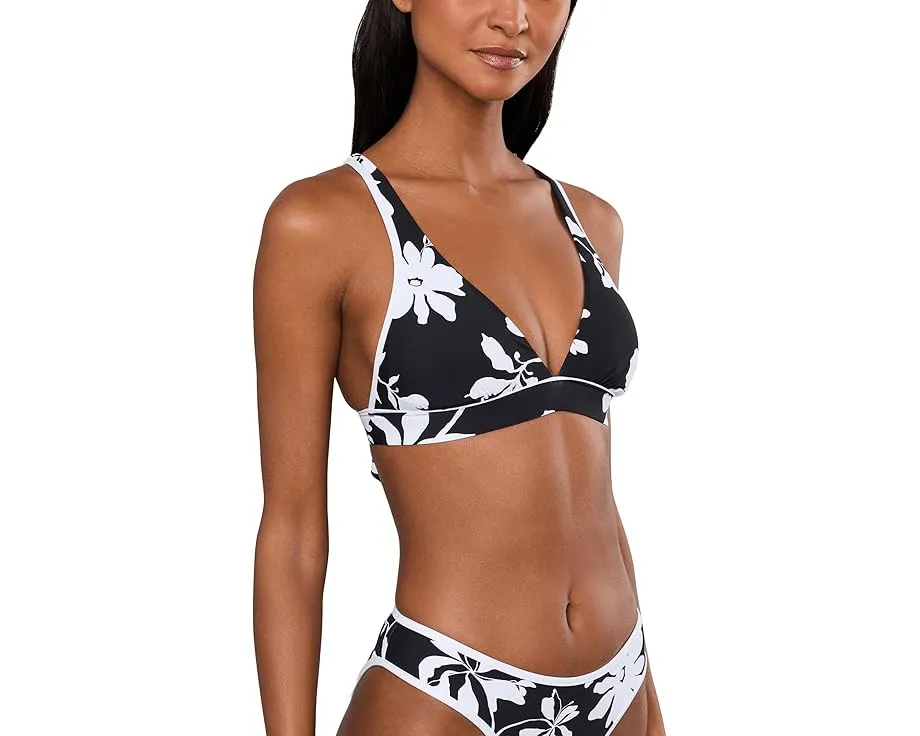 Топ бикини Seafolly Mayflower Multi Fit Longline Tri