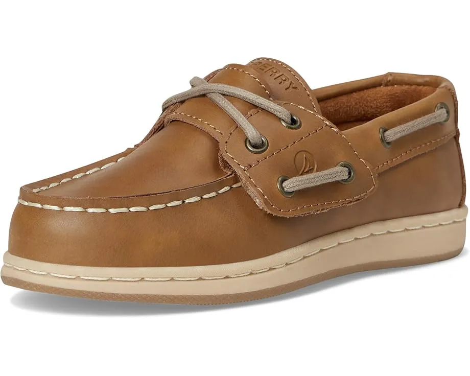 Детские мокасины Sperry Cup II с эластичными шнурками и стелькой из пены с эффектом памяти