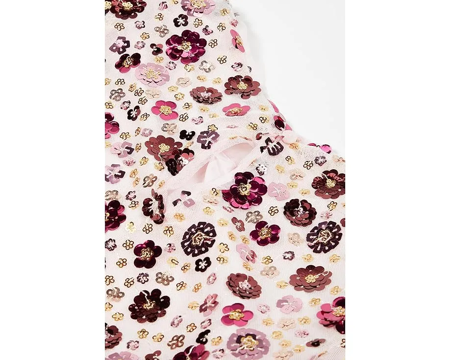 Платье для девочек с пайетками и цветочным узором Janie and Jack