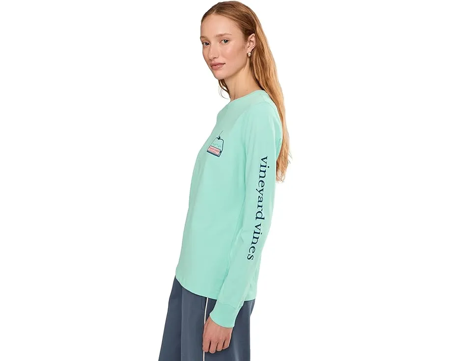 Футболка с длинным рукавом и принтом Ski Lift Logo от Vineyard Vines