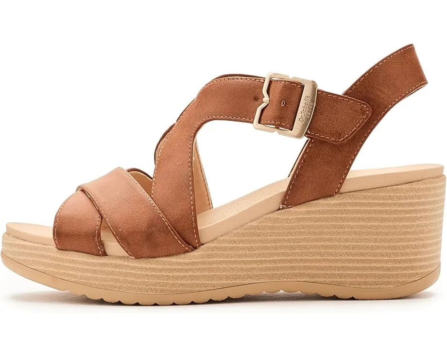 Сандалии Dr. Scholl's Cali Beach на платформе с анатомической стелькой и перекрещивающимися ремешками