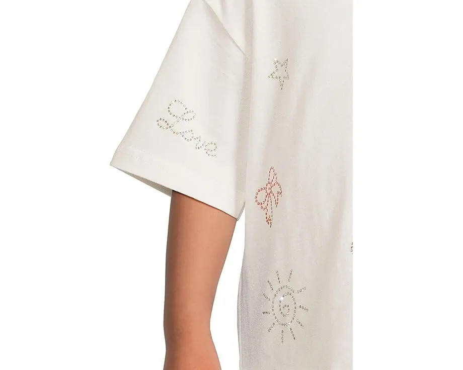 Футболка Crystal Doodle T-Shirt от Lola and The Boys с кристаллами