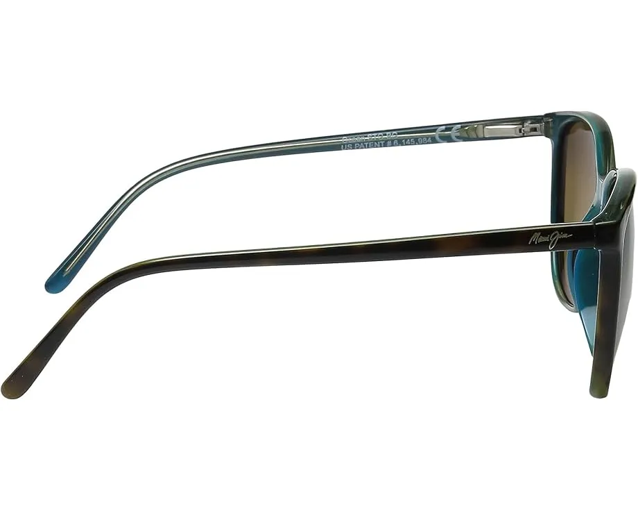 Солнцезащитные очки Maui Jim Ocean в форме кошачьего глаза с линзами SuperThin Glass