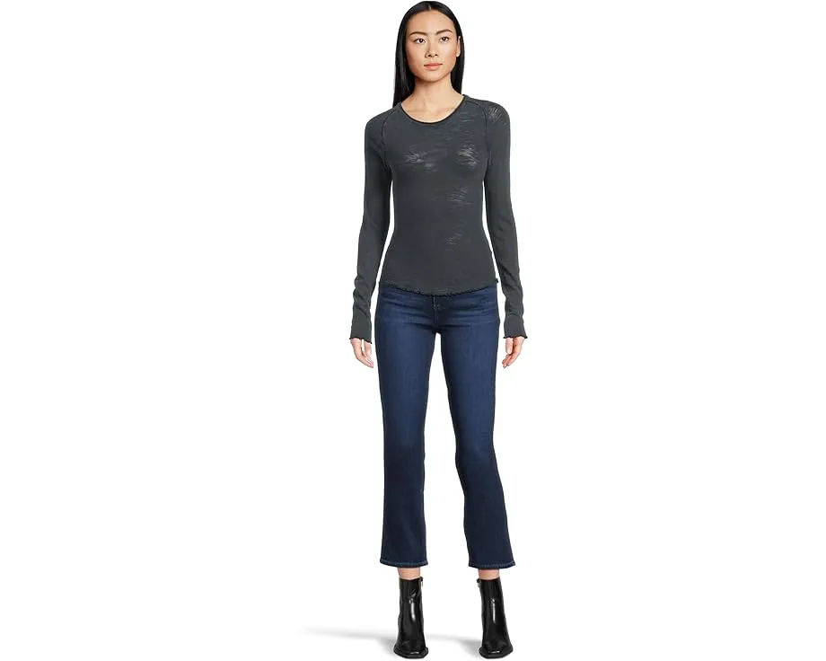 Paige Джинсы Cindy с прямым кроем и темным оттенком