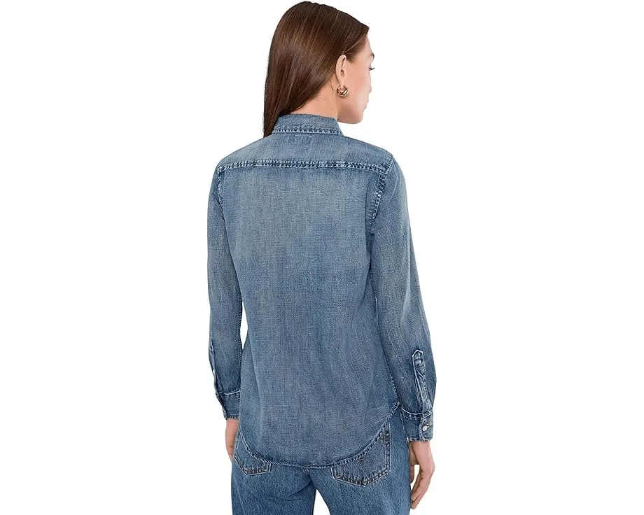 Джинсовая рубашка Lauren Ralph Lauren Classic Fit с вышитым логотипом