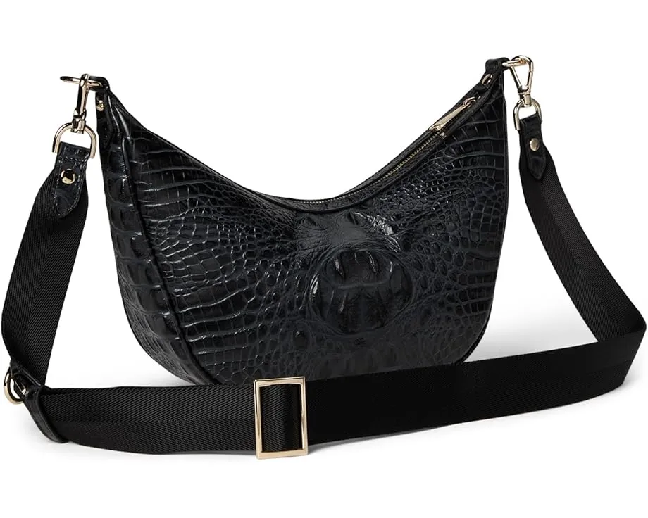 Кроссбоди Percy от Brahmin в форме полумесяца с регулируемым ремнем