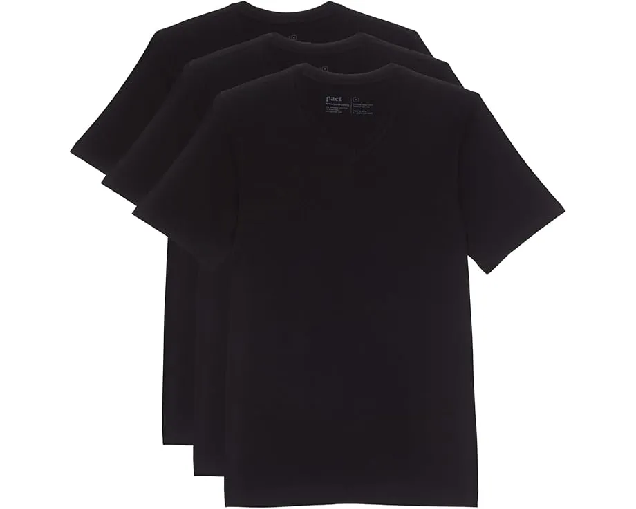Набор из 3 маек PACT Cool Stretch V Neck из органического хлопка