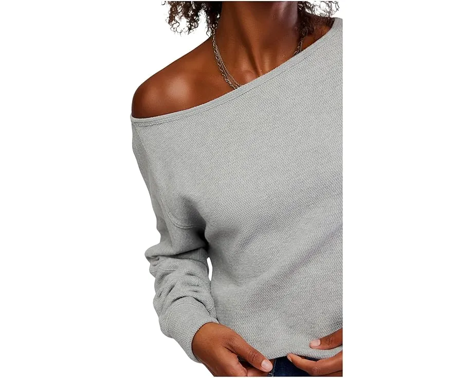 Free People Длинный рукав Jess из термоткани с лодочкой