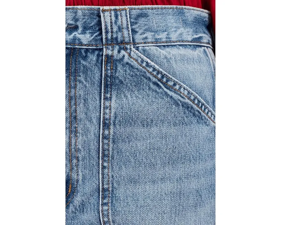 Джинсы Madewell Balloon с военными карманами и потертостями Raebrook Wash