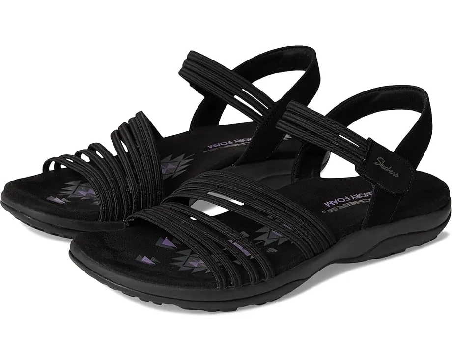 Водостойкие сандалии Skechers Reggae Slim Coffee Run с технологией Stretch Fit и стелькой Memory Foam