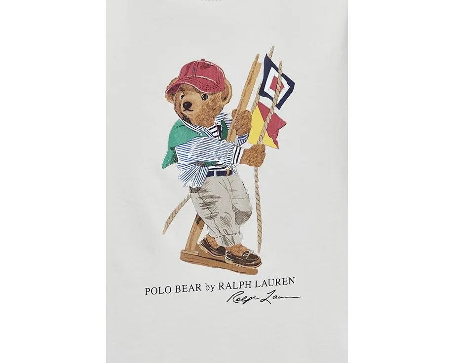 Футболка Polo Ralph Lauren Kids с медведем Polo Bear из хлопкового джерси