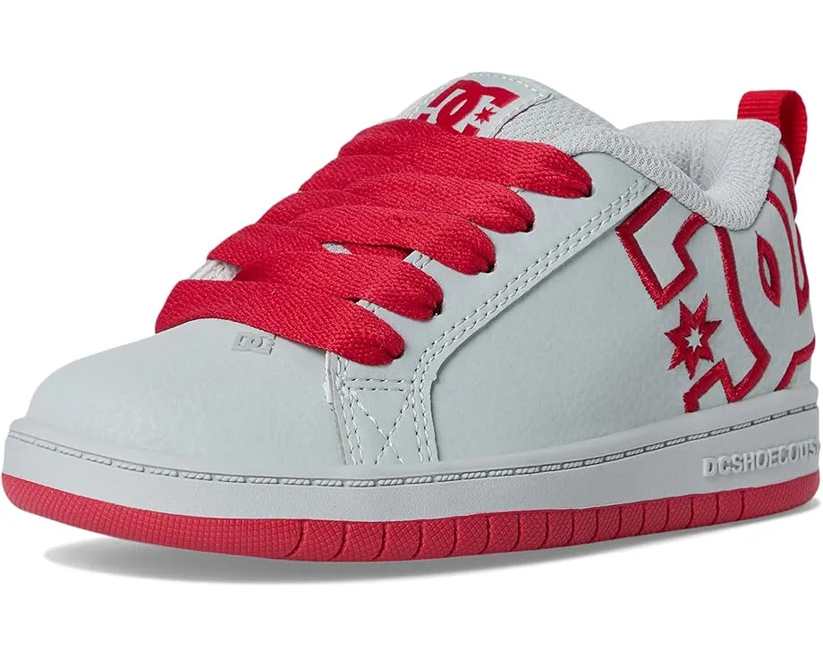 DC Kids Court Graffik детские скейтбордические кеды с вулканизированной подошвой