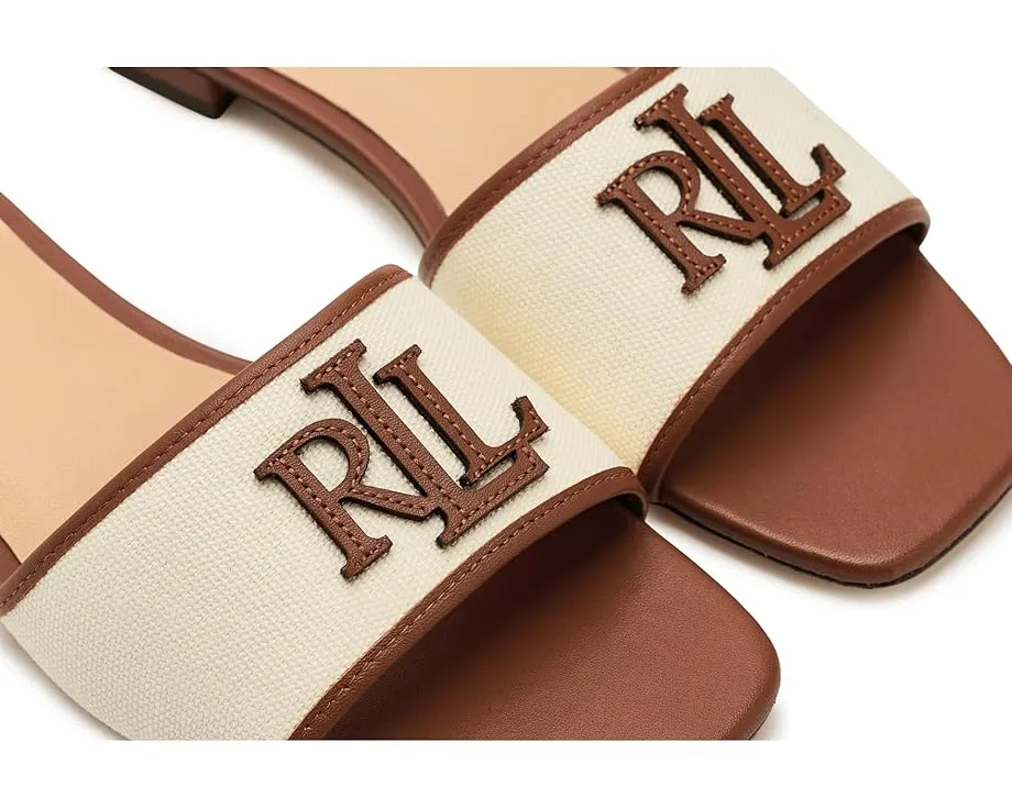 Босоножки Lauren Ralph Lauren Everley на низком каблуке с отделкой из кожи