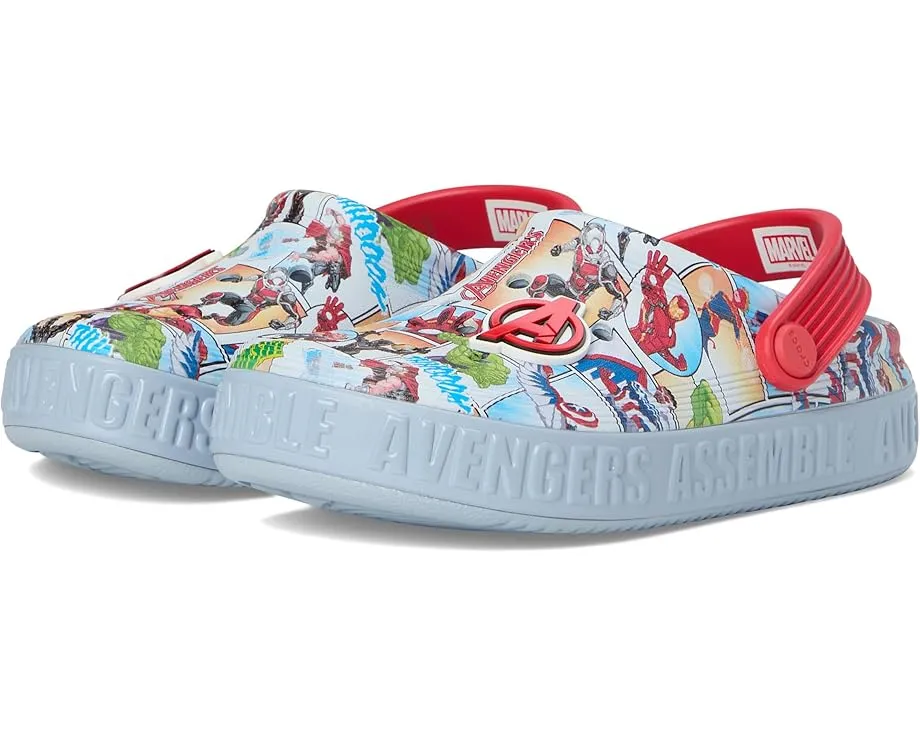 Детские сабо Crocs Avengers Off Court с принтом и задним ремешком
