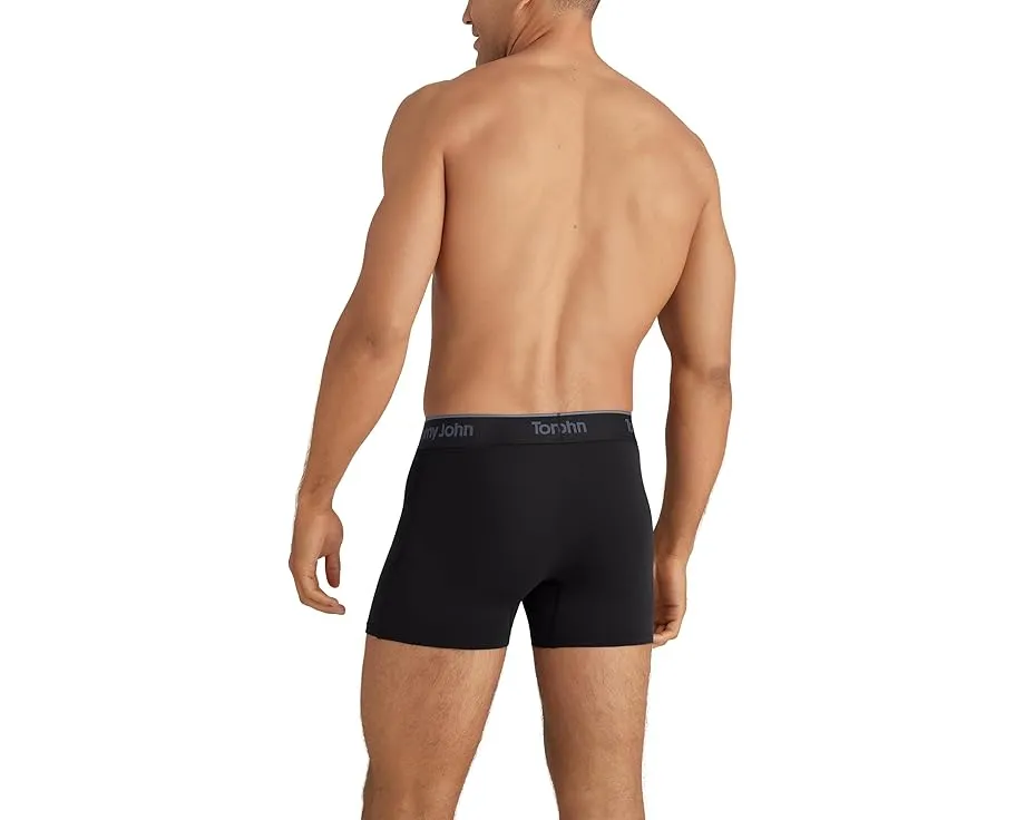 Tommy John Second Skin Modal 4 дюйма (10.16 см) боксеры 3 шт из роскошной ткани