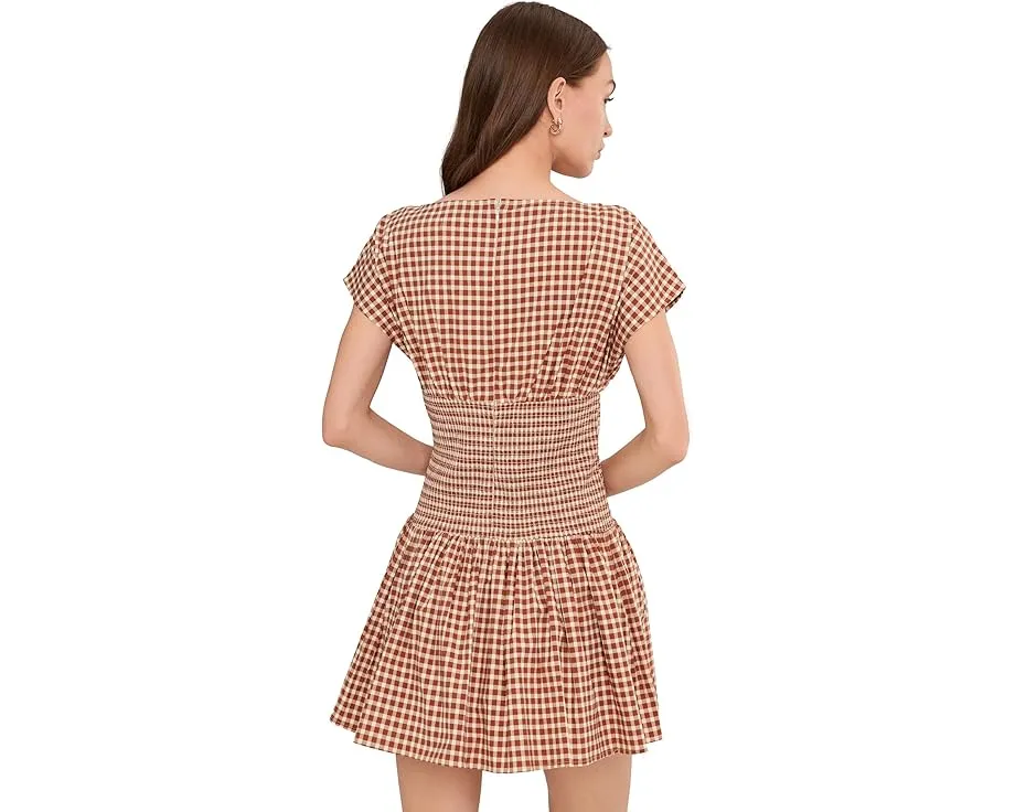 Мини-платье Boatneck Drop Waist с присборенным лифом от Avec Les Filles