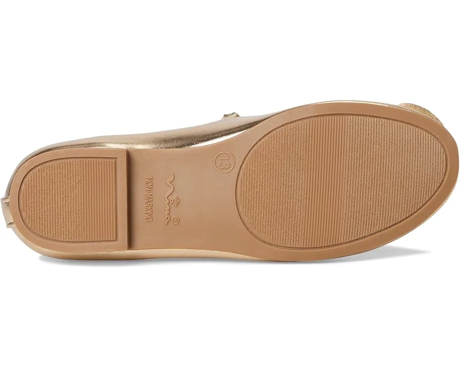 Балетки Izzy для девочек с кристаллами и цветочным декором на эластичной лямке