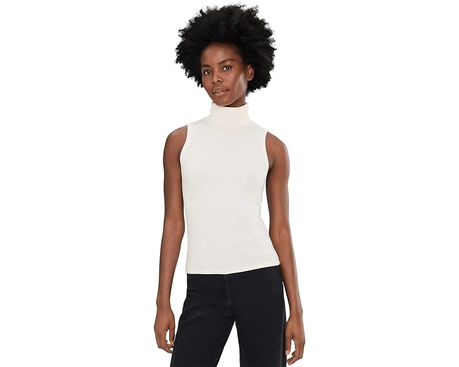 Топ NIC+ZOE Perfect Knit Rib с водолазкой и ребристой вязкой