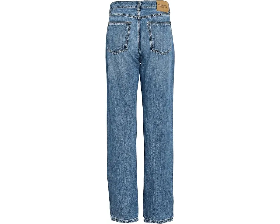 Джинсы свободного кроя abercrombie kids Afb Loose Fit из мягкого денима