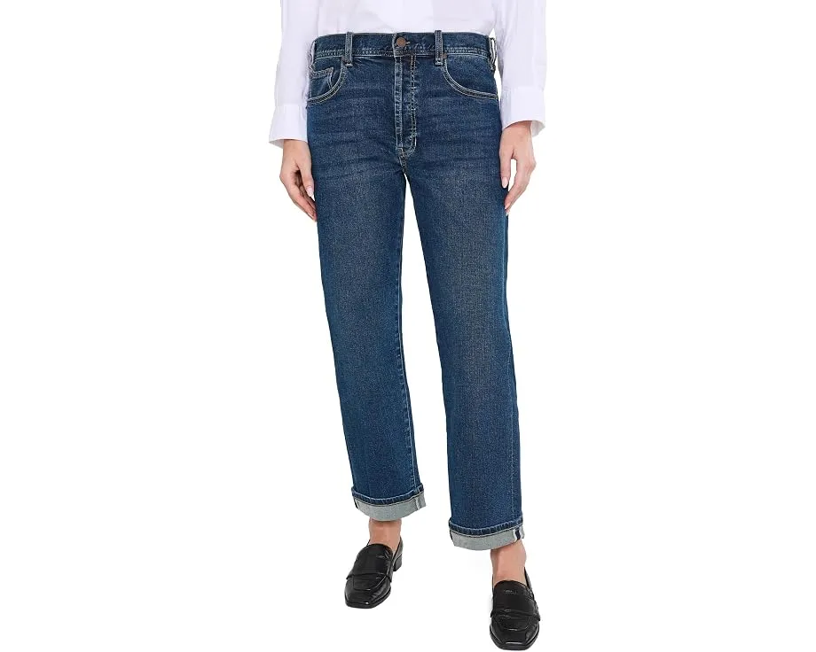 Джинсы Sloane Slouchy Low-Rise Girlfriend Cuffed Liverpool Los Angeles свободного кроя с манжетами